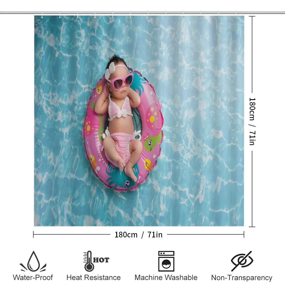Girl Sleeping on Pool — Detail 2