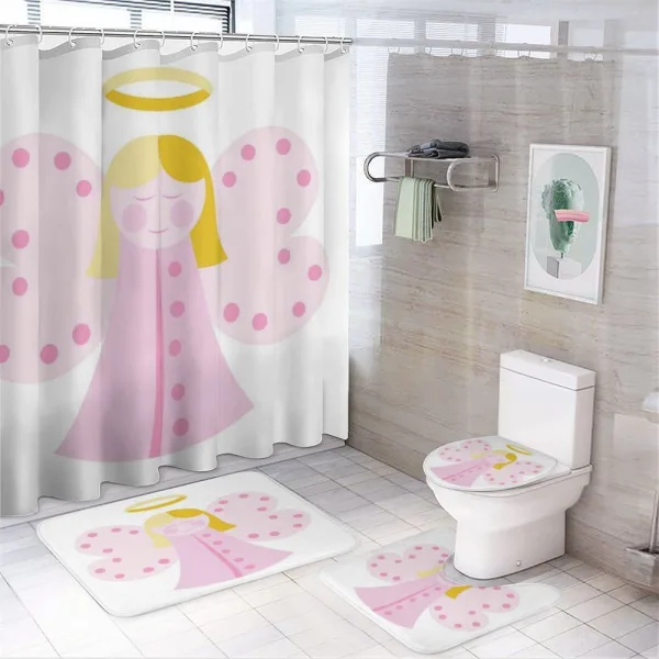 Girl with Fairy Wing on a shower curtain