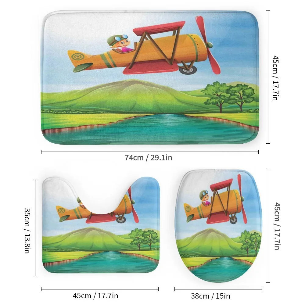 Kid on a Biplane River — Detail 1