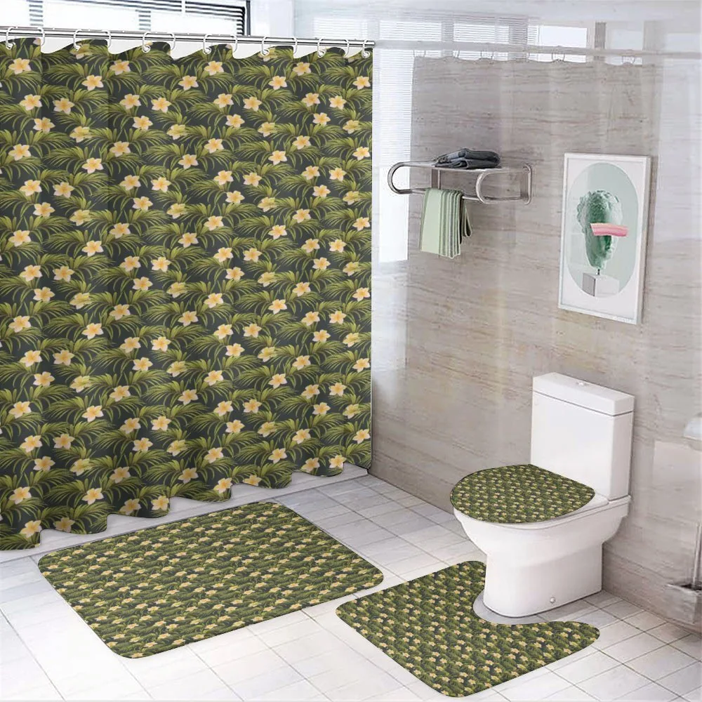 Palm Leaves Summer Flowers — Your design