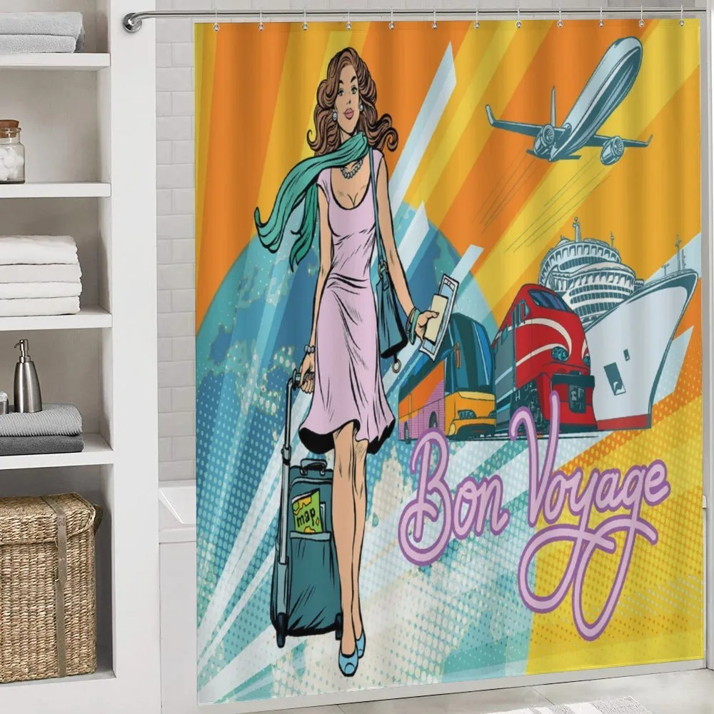 Retro Passenger Woman Art — Detail 4