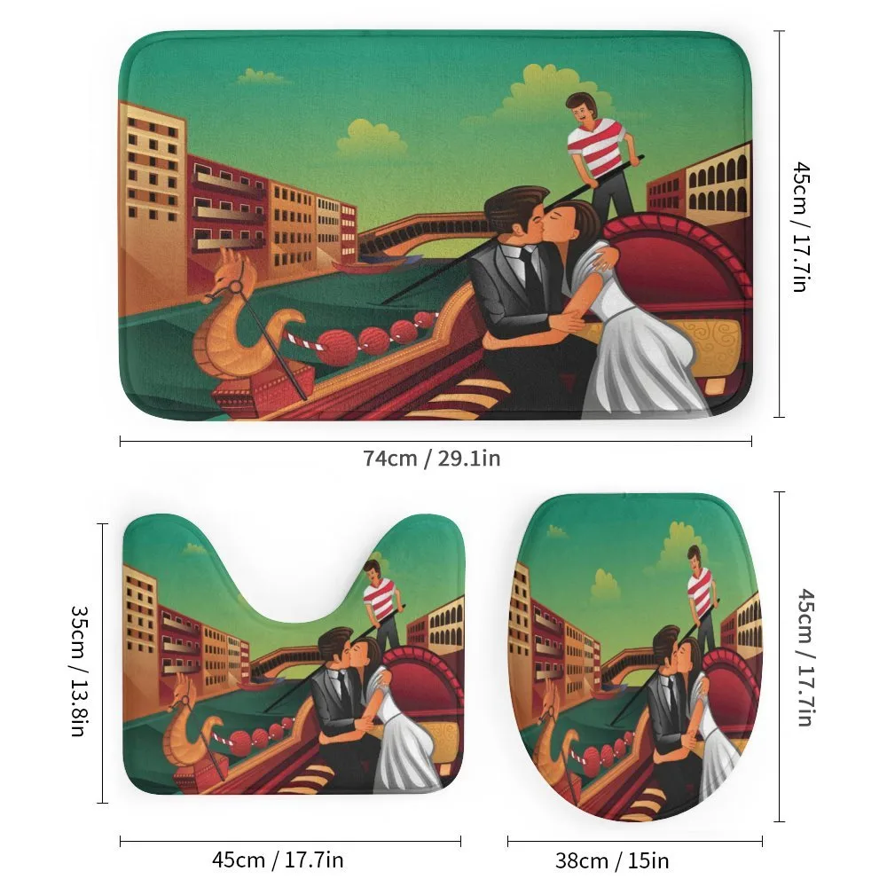 Romantic Couple on Gondola — Detail 1