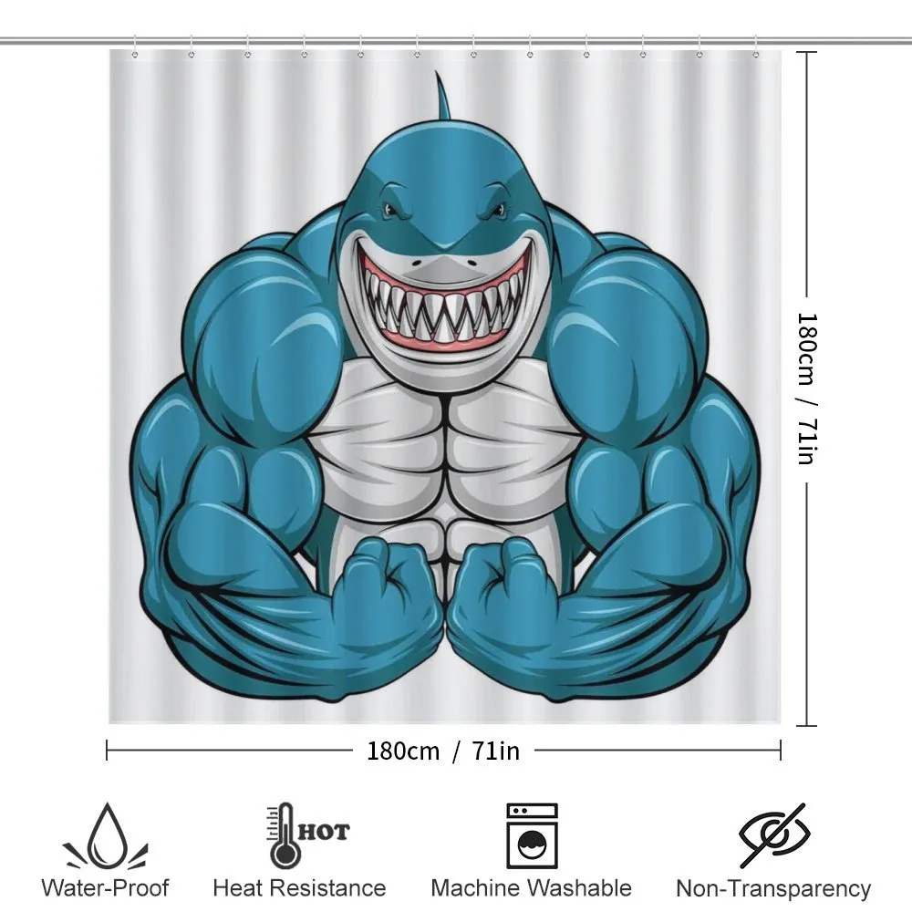 Toothy White Shark Smiling — Detail 2