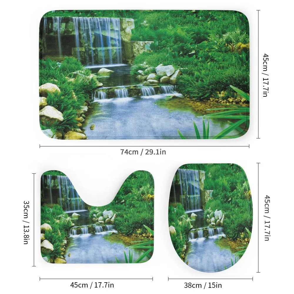 Waterfall Rocks Forest — Detail 1
