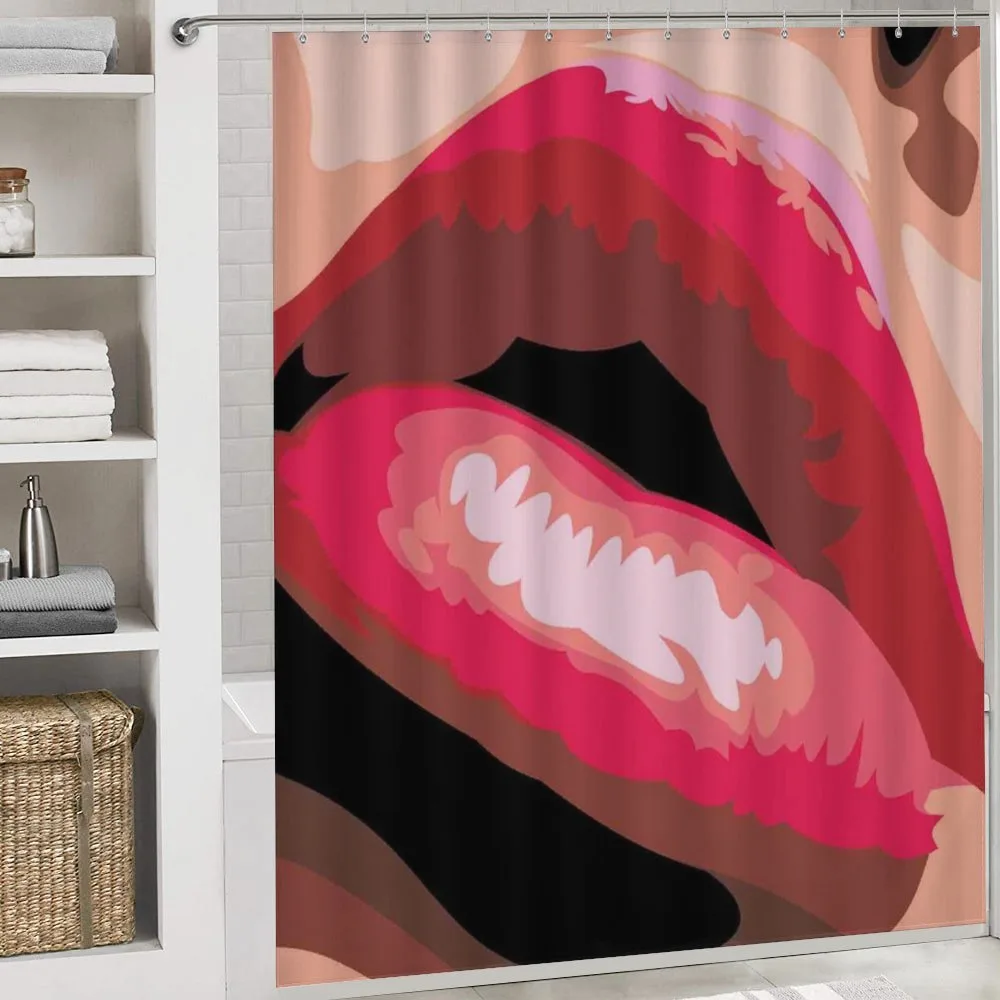 Woman Red Lips Charming Mouth — Detail 4