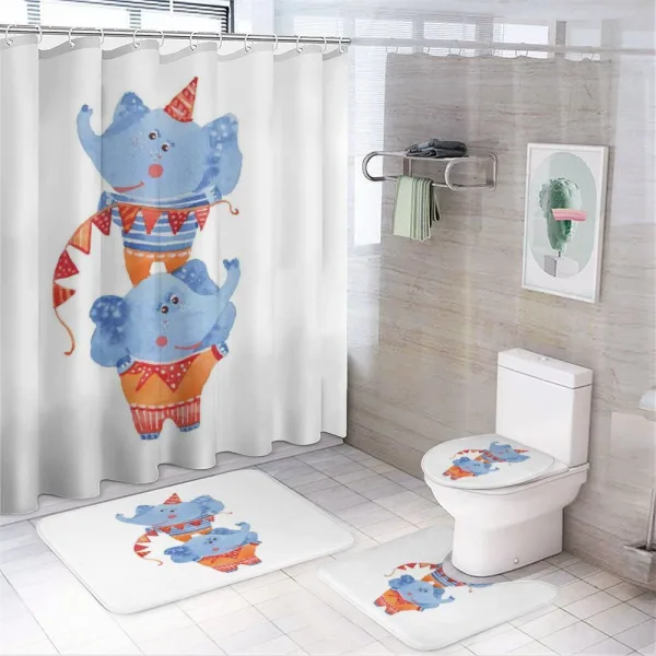 Circus Animal on a shower curtain
