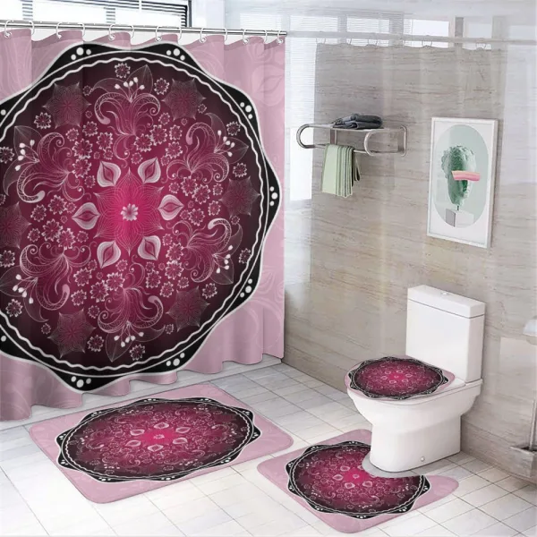 Classic Baroque on a shower curtain