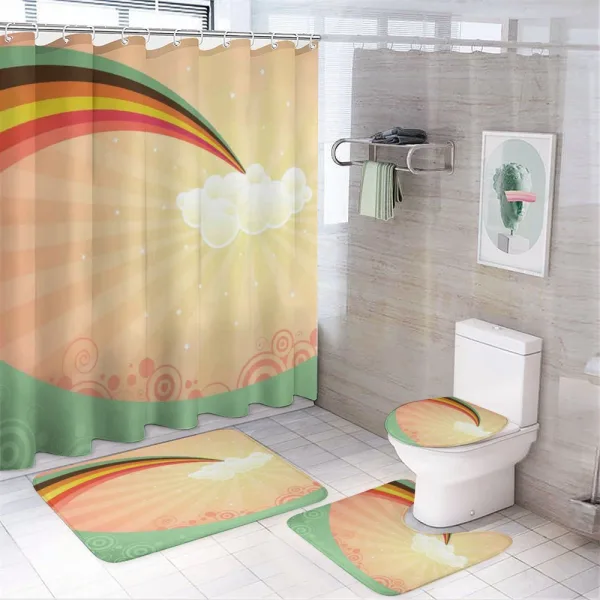 Cloud on a shower curtain