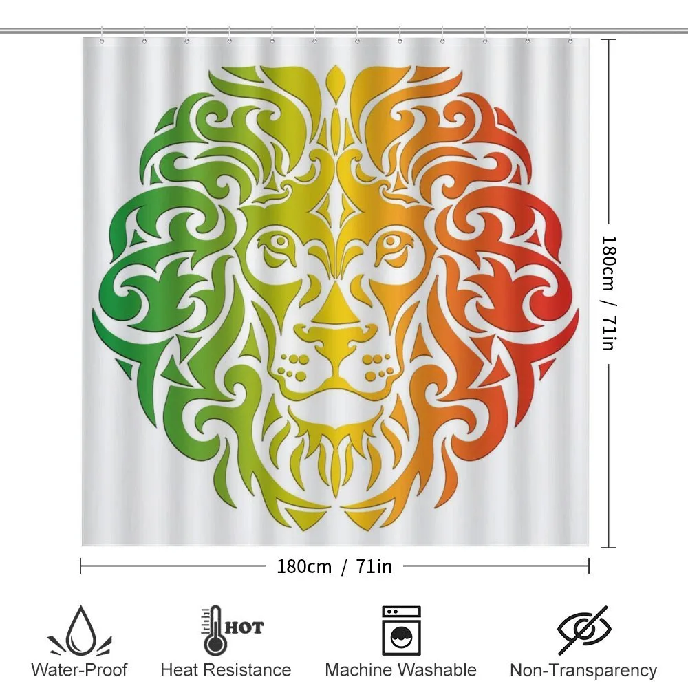 Colorful Lion Portrait — Detail 2