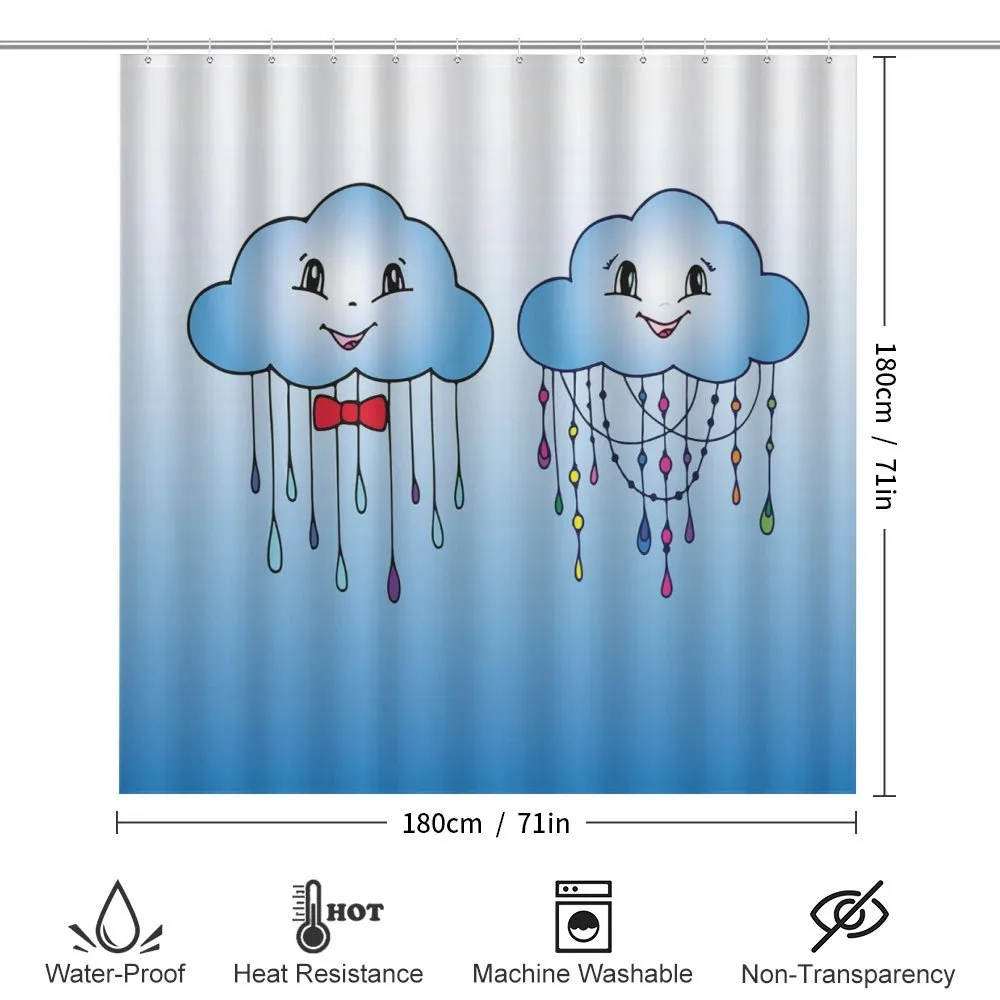 Doodle Clouds with Rain — Detail 2