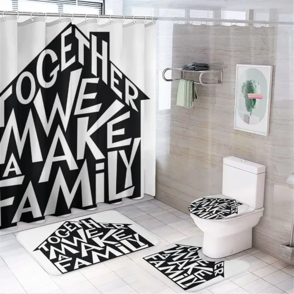 Family House on a shower curtain