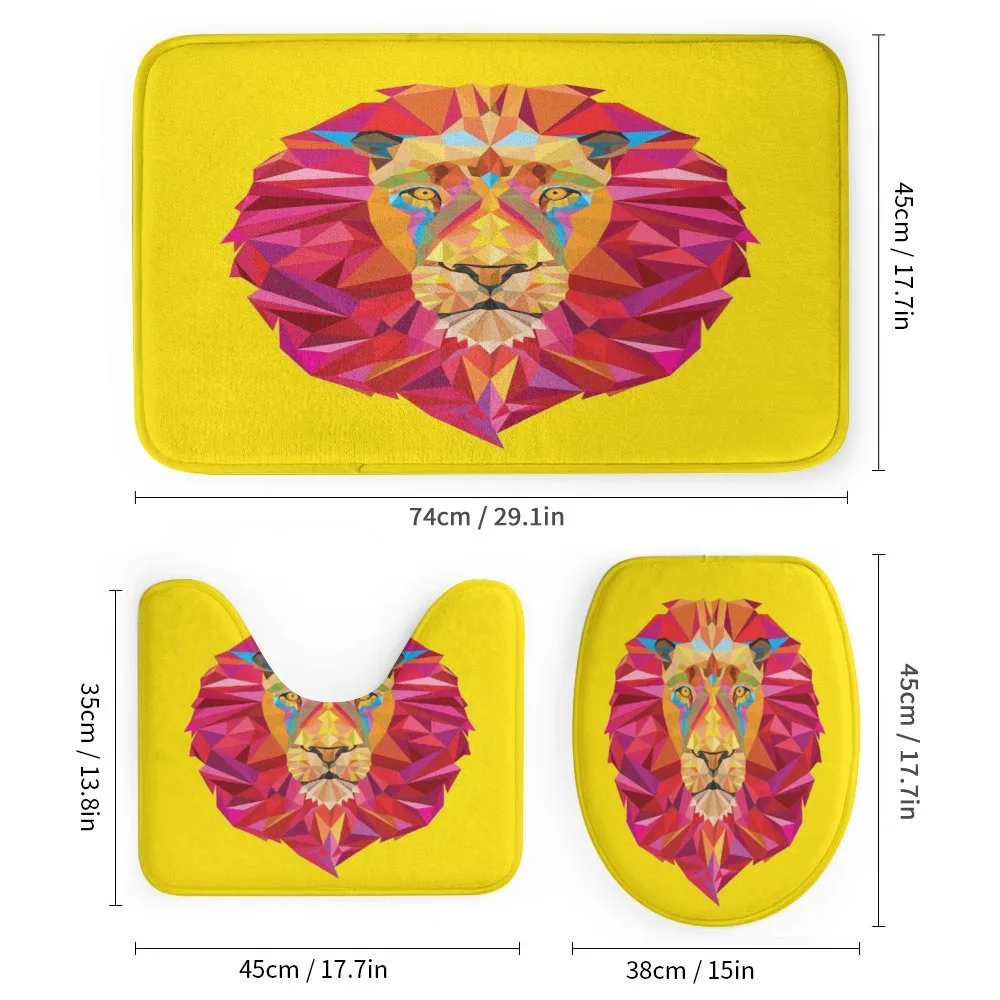 Geometric Lion Face — Detail 1