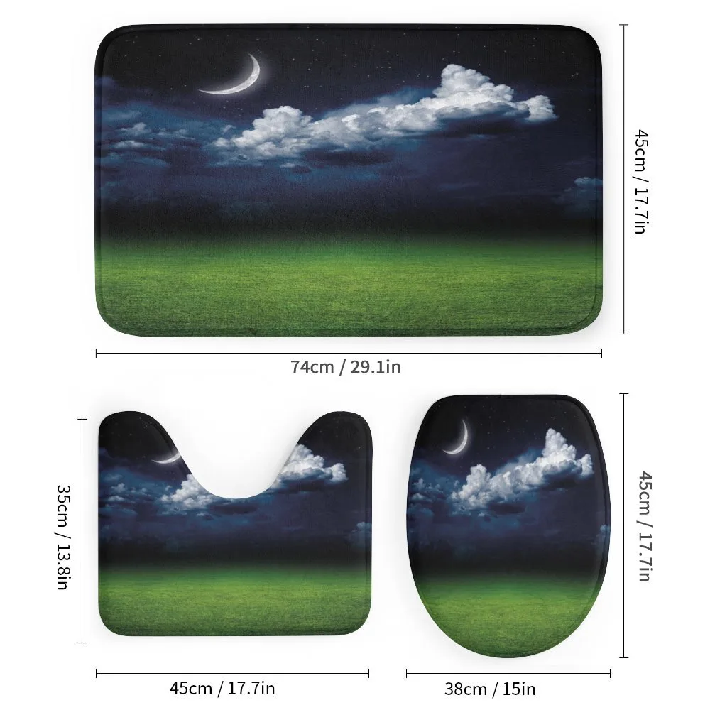 Green Grass Fluffy Clouds — Detail 1