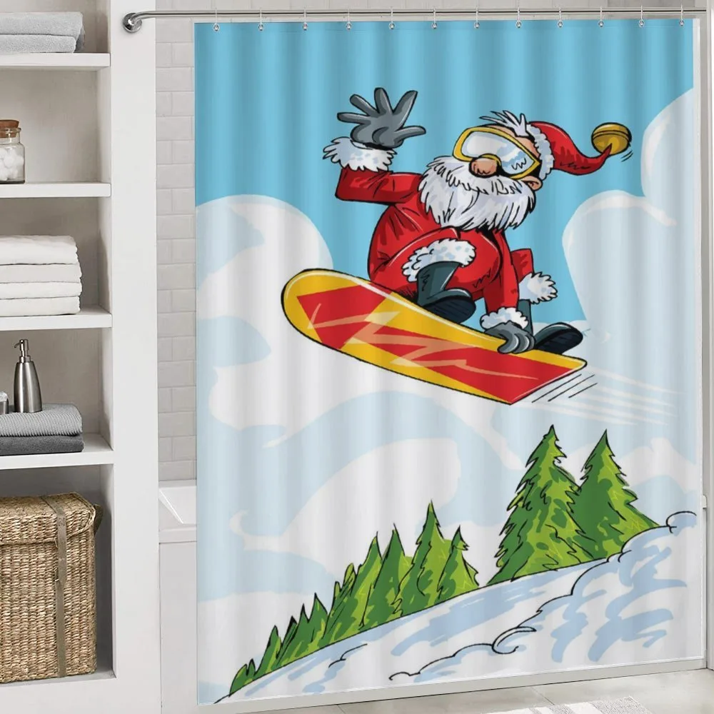 Jump on Snowboard Pines — Detail 4