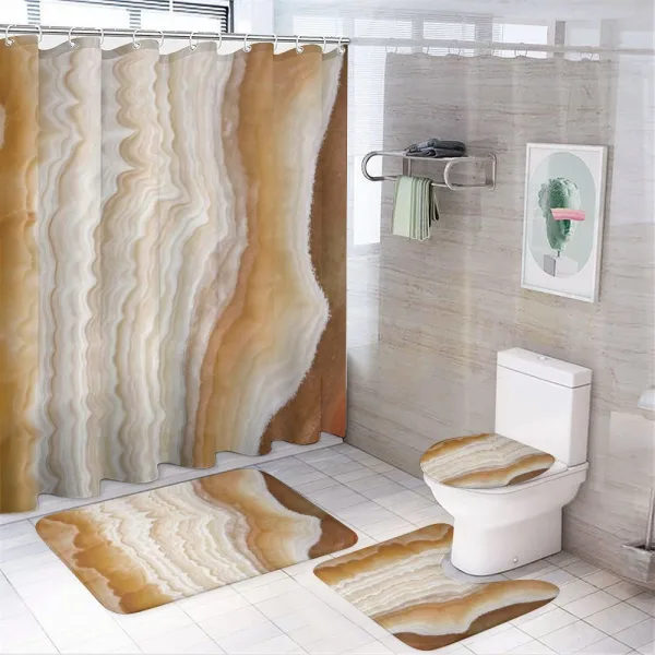 Marble Surface Image on a shower curtain