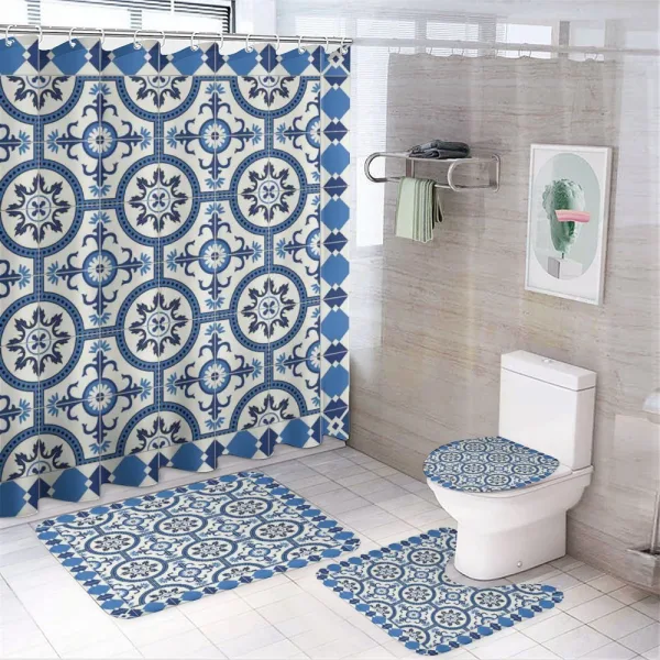Moroccan Mosaic on a shower curtain