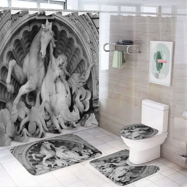 Nymph Octopusrt on a shower curtain