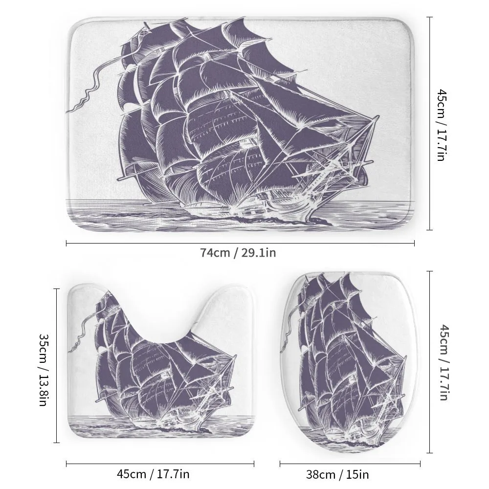 Old Sail Boat in Sea — Detail 1