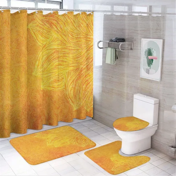 Old Tibal Grunge Motif on a shower curtain