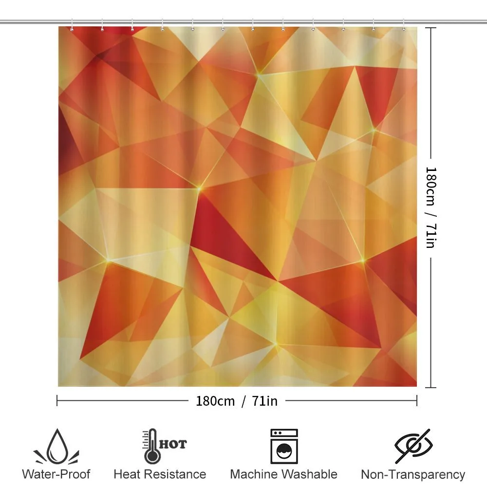 Orange Triangles Art — Detail 2