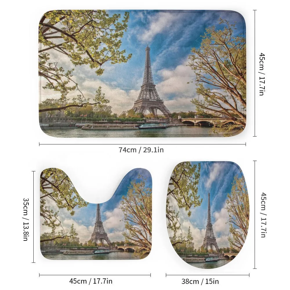 Paris Cloudy Sky Eiffel Tower — Detail 1