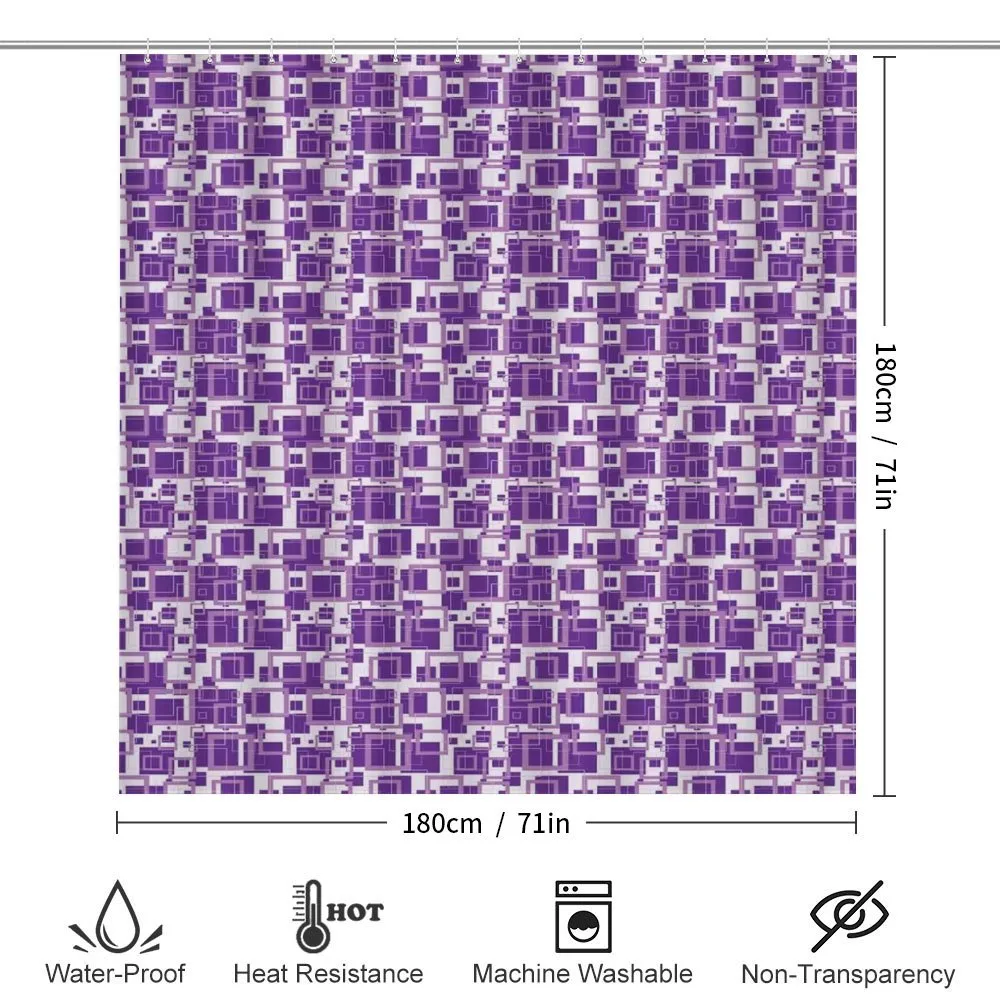 Purple Squares Retro — Detail 2