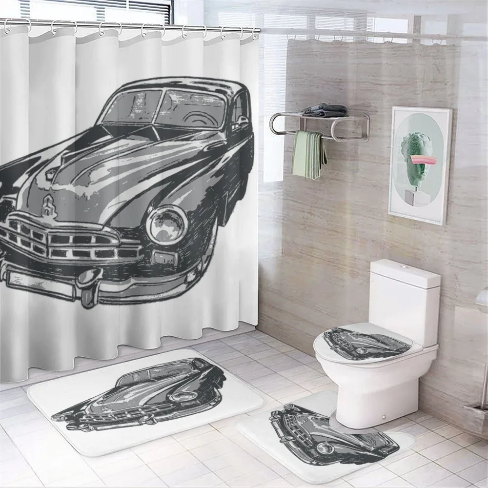 Retro Car Detailed Hood — Your design