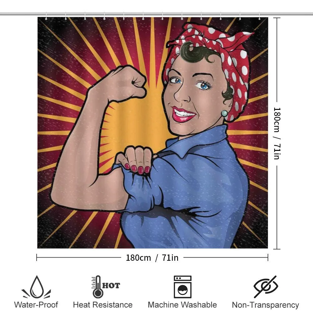 Retro Powerful Woman — Detail 2