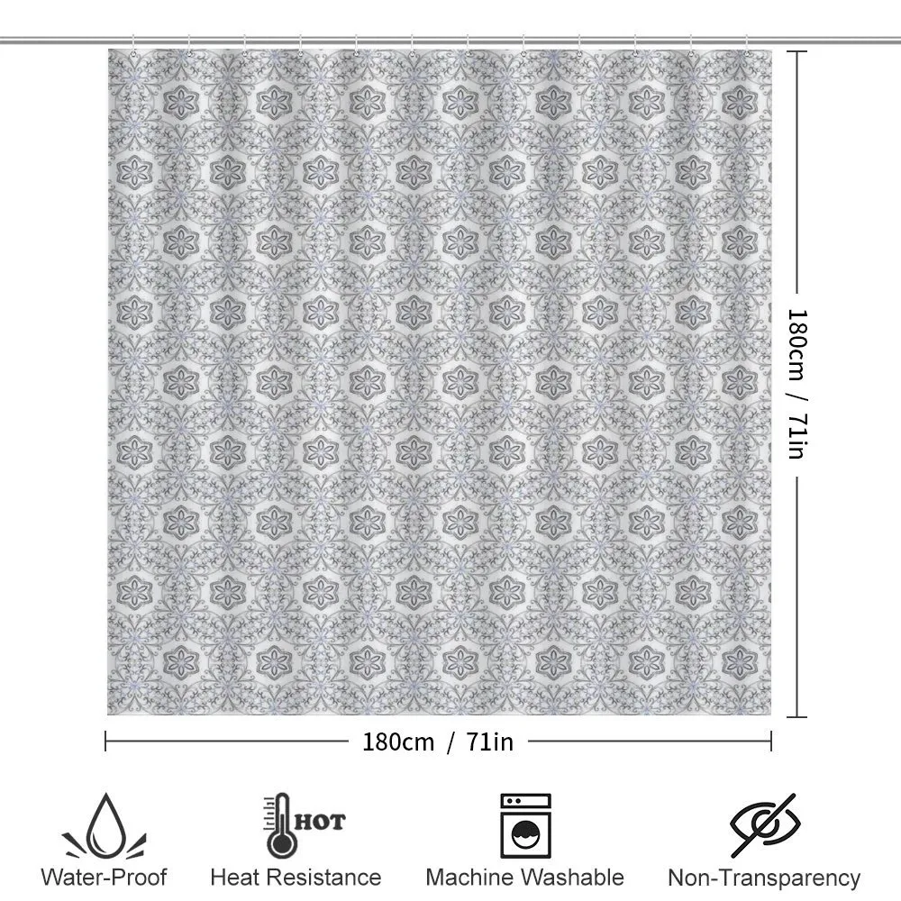 Scroll Curls Mosaic Tile — Detail 2