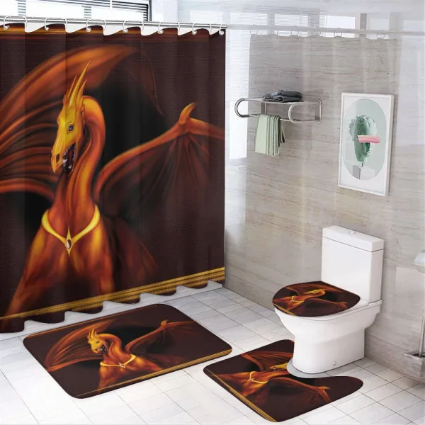 Tricorn Art on a shower curtain