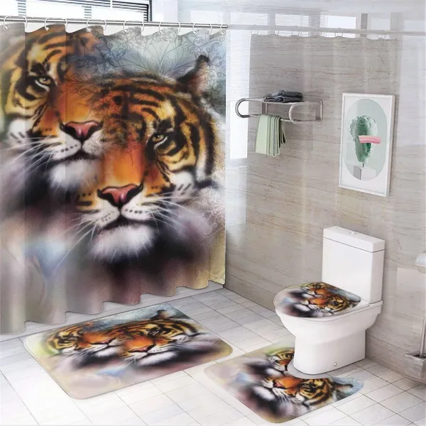 Wildlife Safari Animals on a shower curtain