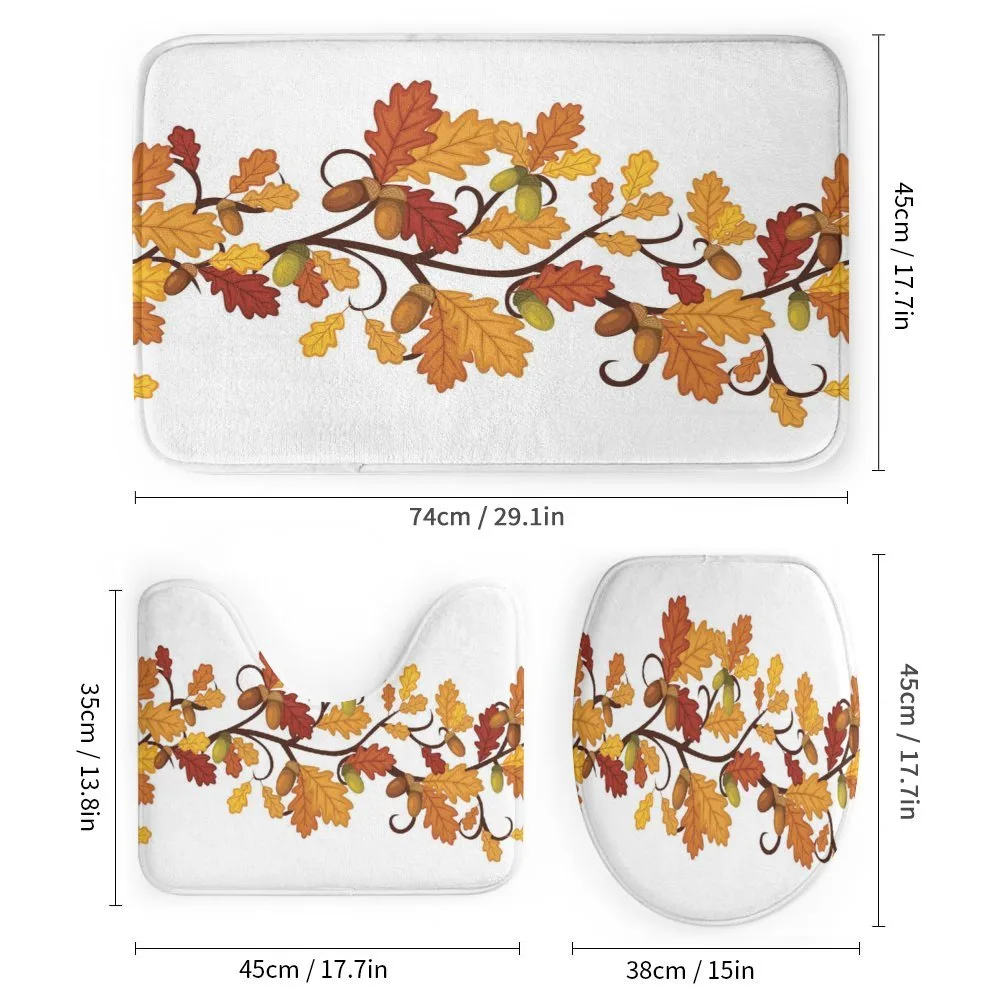 Autumn Oak Leaves and Acorns — Detail 1