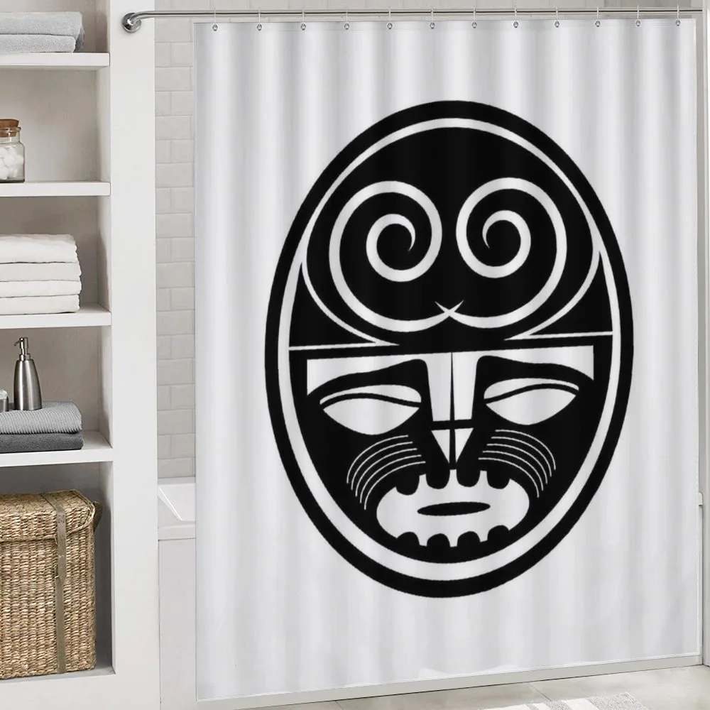 Black Maori Mask Design — Detail 4