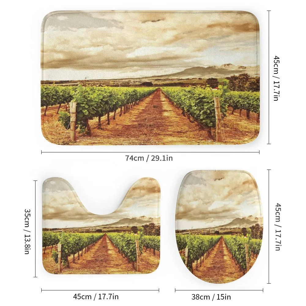 Cloudy Vineyard in Fall — Detail 1