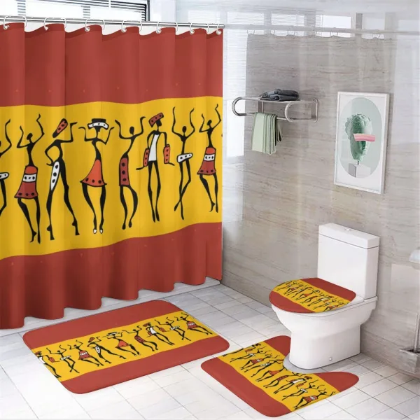 Dancing People on a shower curtain