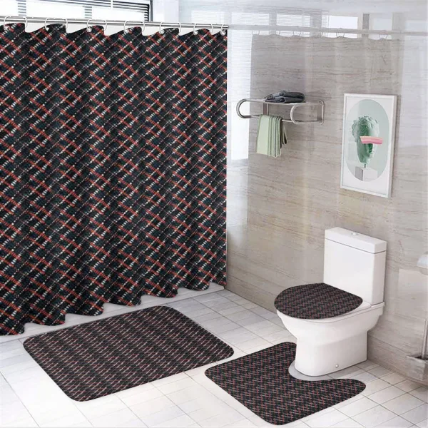 Grunge Boho African on a shower curtain