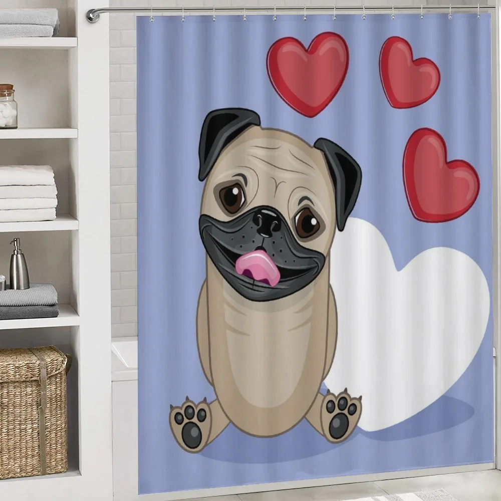 Happy Dog with Hearts — Detail 4