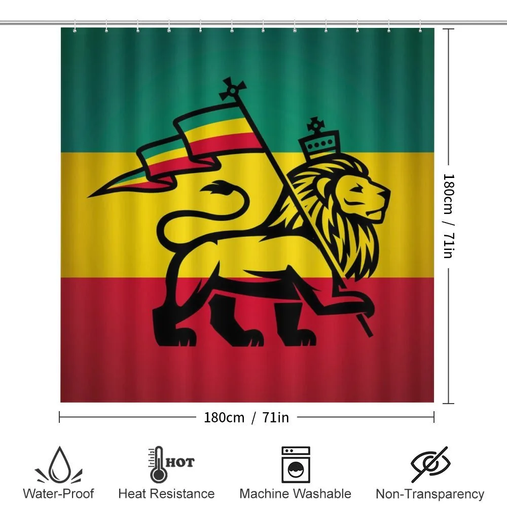 Judah Lion Rastafari Flag — Detail 2