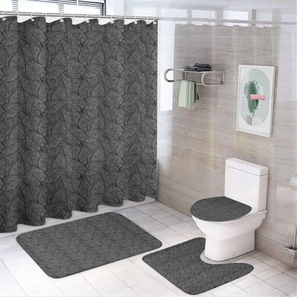 Leaves Ornate Flora on a shower curtain