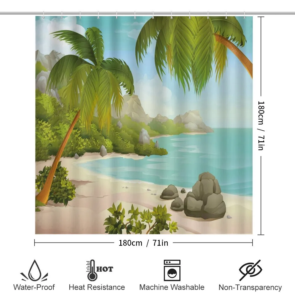 Palm Trees and Rocks — Detail 2