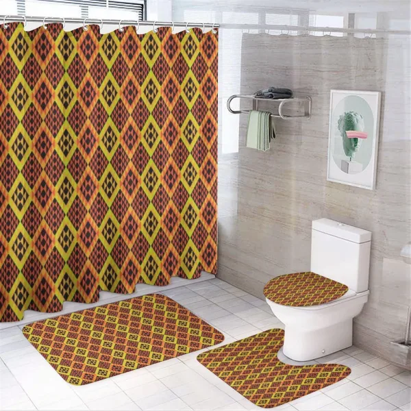 Peruvian Rhombus on a shower curtain