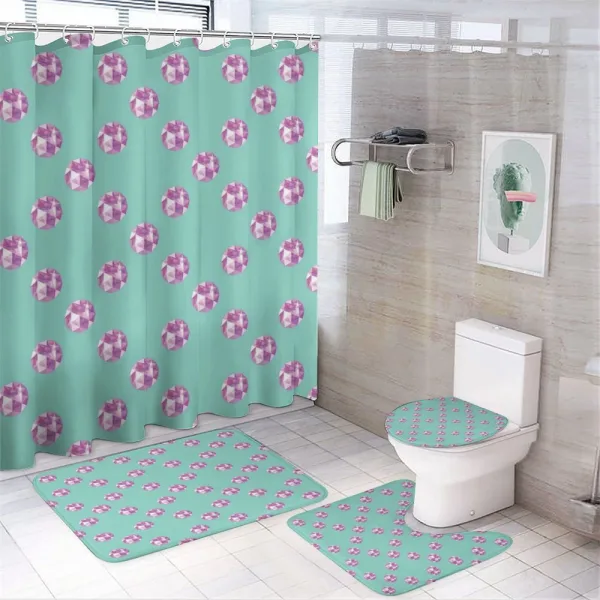 Realistic Gem Pattern on a shower curtain