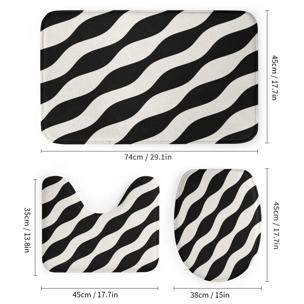 Retro Art Wavy Lines Pattern — Detail 1