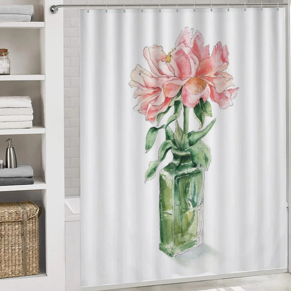 Rose Flower Drawing in Vase — Detail 4