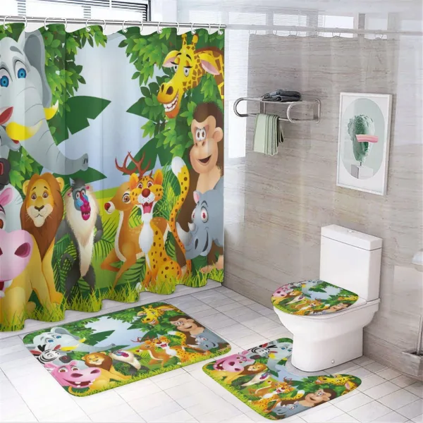 Safari Jungle Funny on a shower curtain