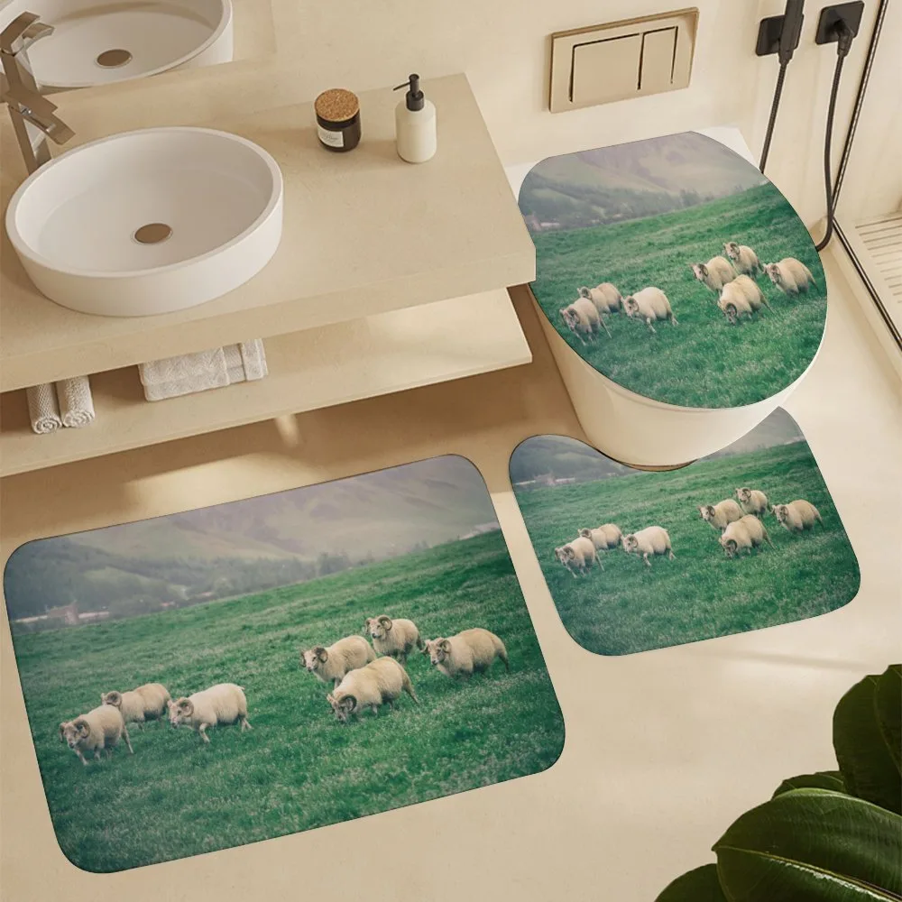 Sheep Grazing on Grass — Detail 5