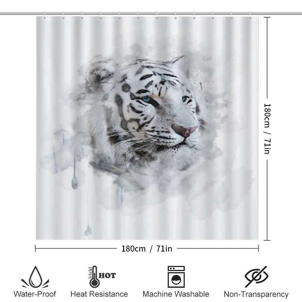 White Tiger Portrait — Detail 2