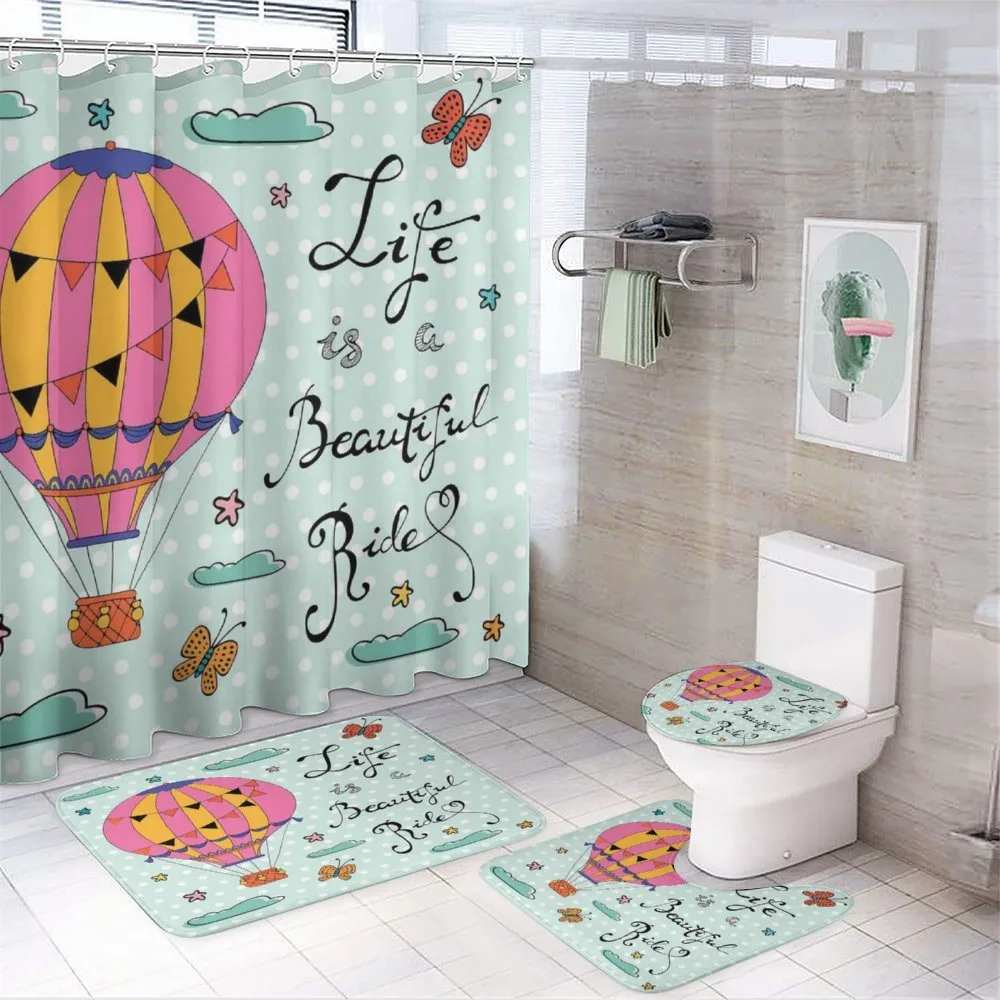 Air Balloon Polka Dots Text — Your design