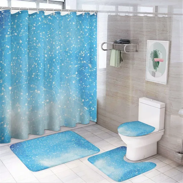 Astronomy Artwork on a shower curtain