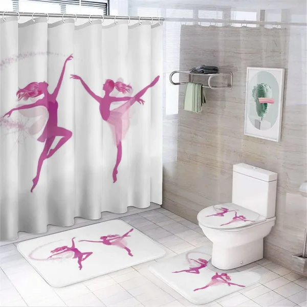 Ballerina Fairies Dancing on a shower curtain
